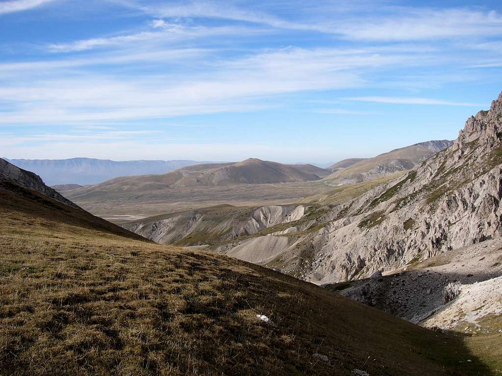 View to Campo Imperatore plateu