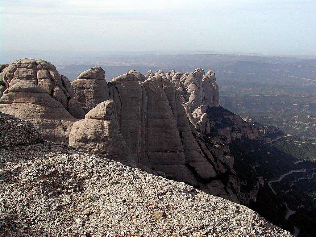 the main summit ridge