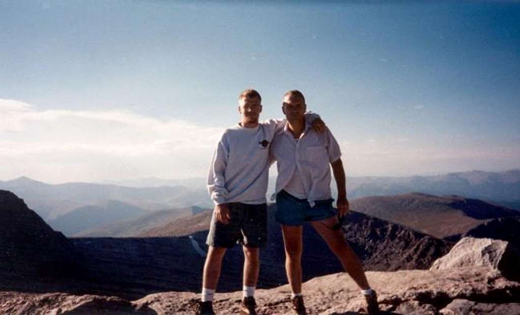 My dad & I on the summit of...