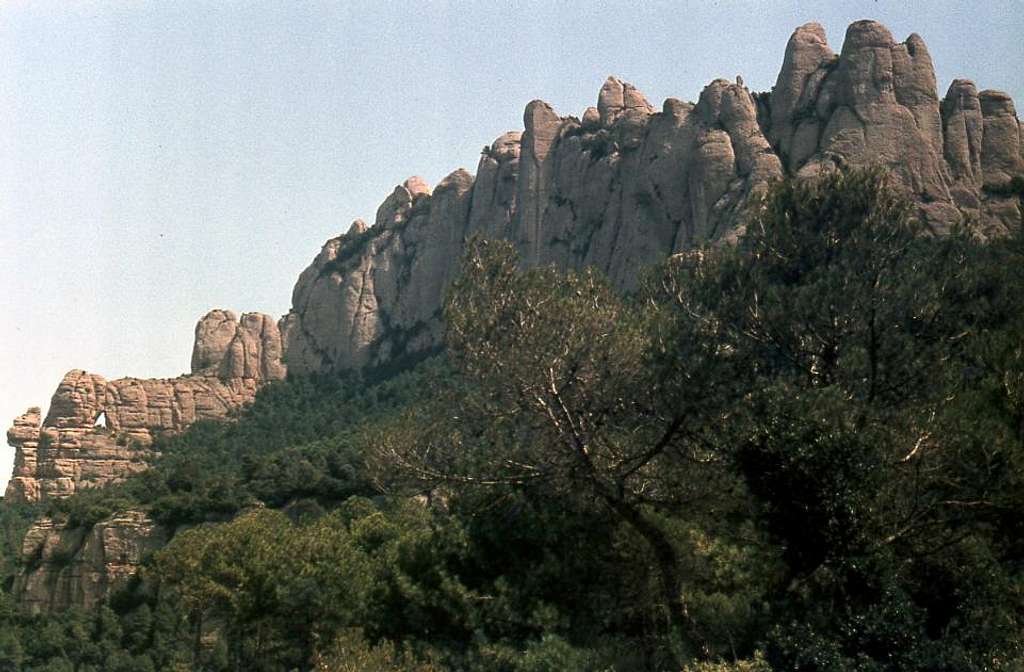 Rocky formations at Montserrat
