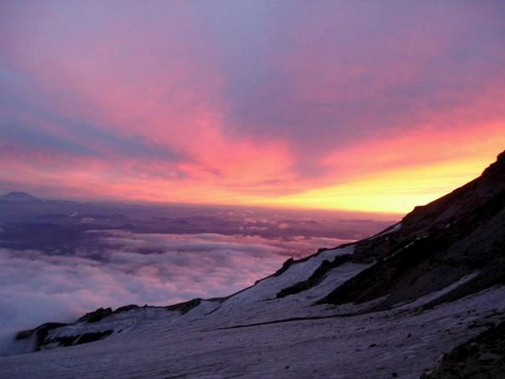 Sunset from Camp Muir