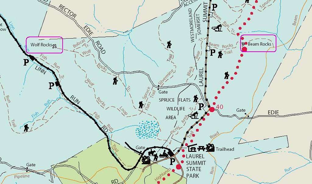 Area Trail Map