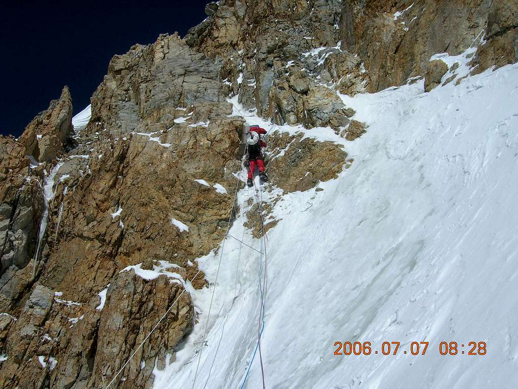K2 Abruzi climbing route
