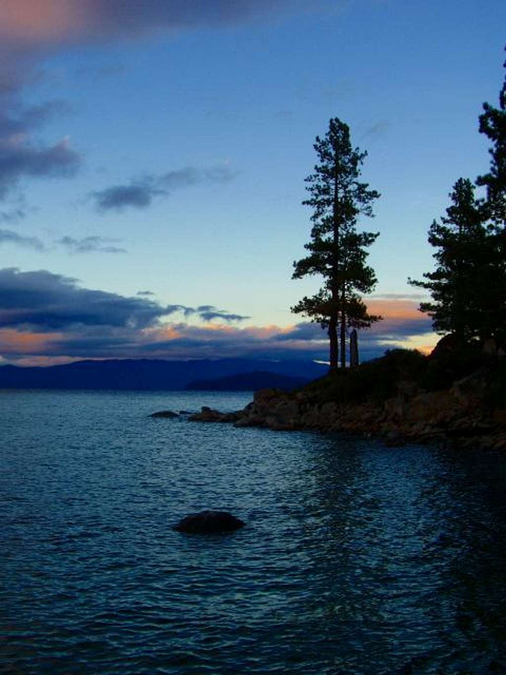 Peaceful evening at Tahoe