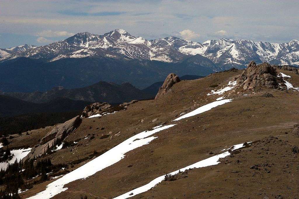 Longs Peak from North Signal Mountain