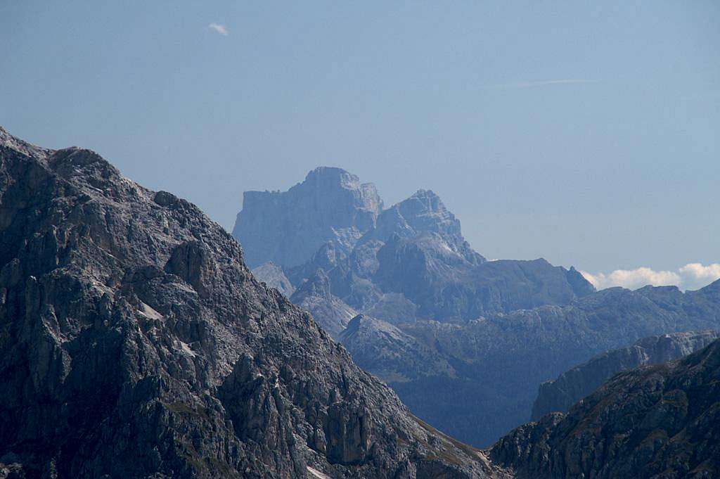 Monte Pelmo as seen across the shoulder of Peitlerkofel