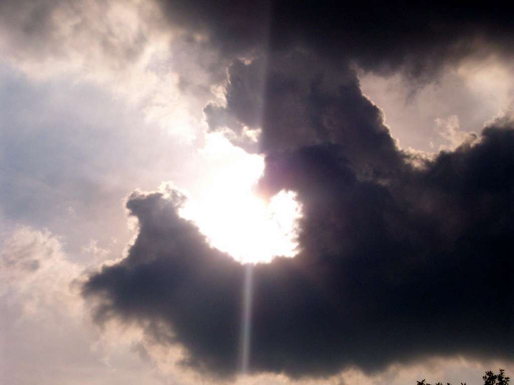 Sun Through Clouds