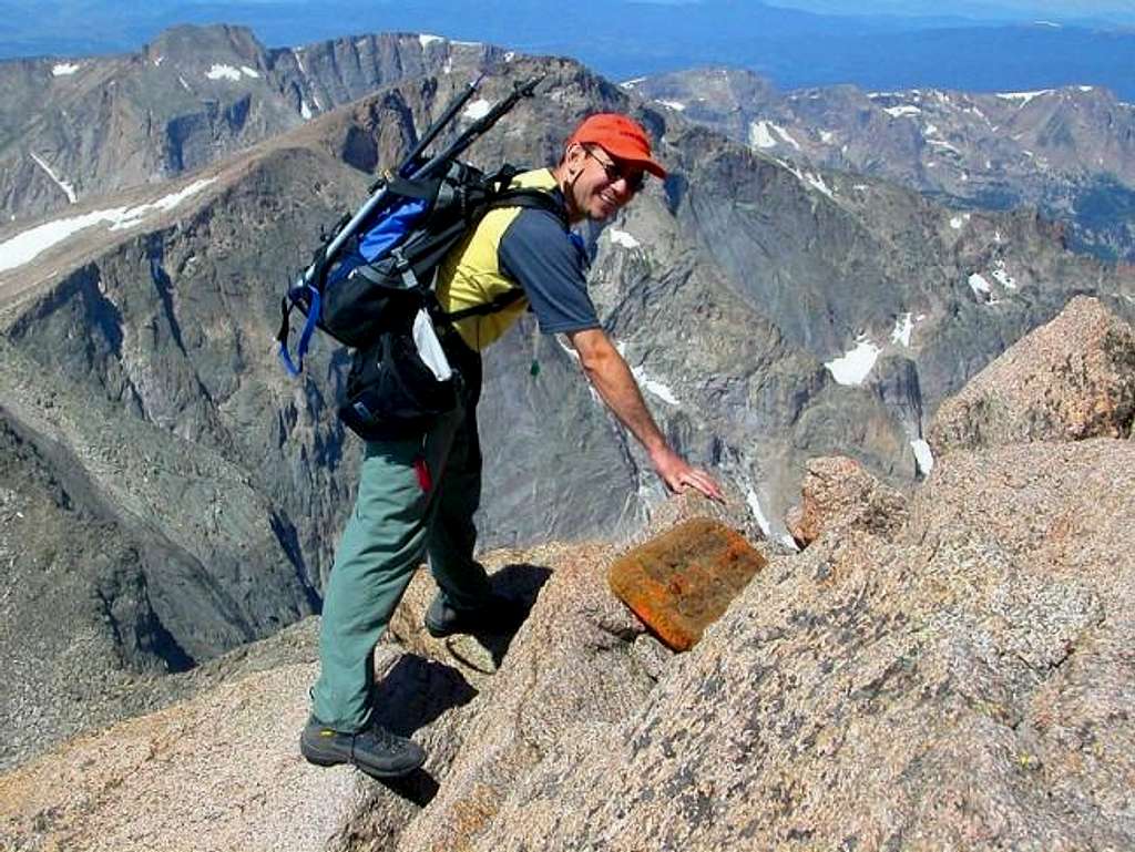 Going down from the summit.