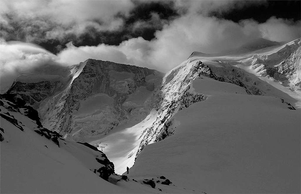 Piz Palü, Fortezza Ridge