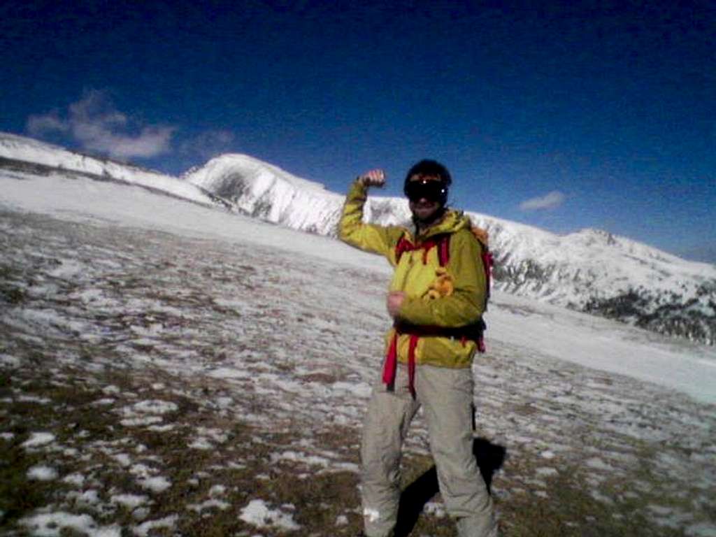 Eric with Quandary Peak in Background