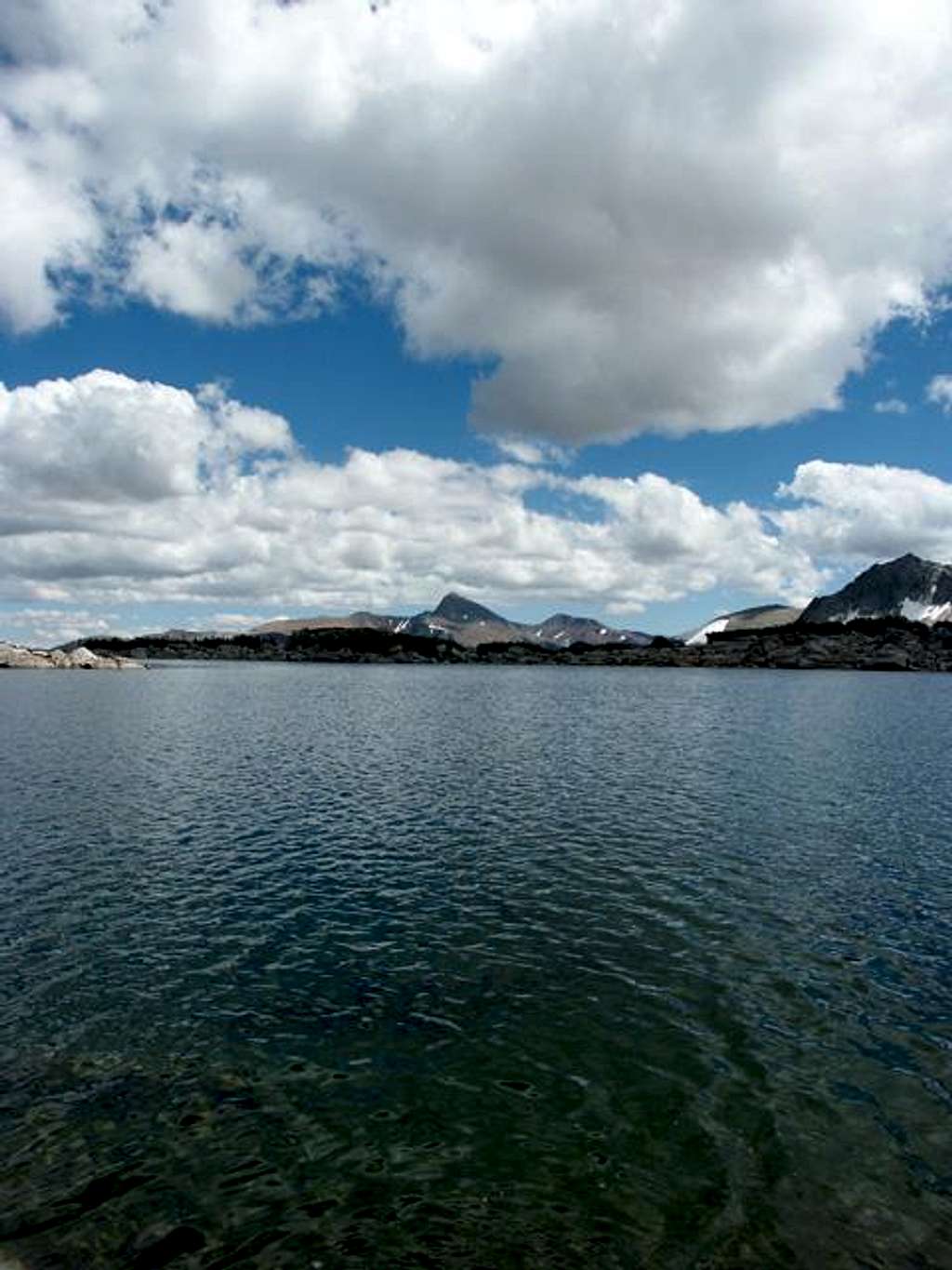 Dark waters of Alpine Lake...