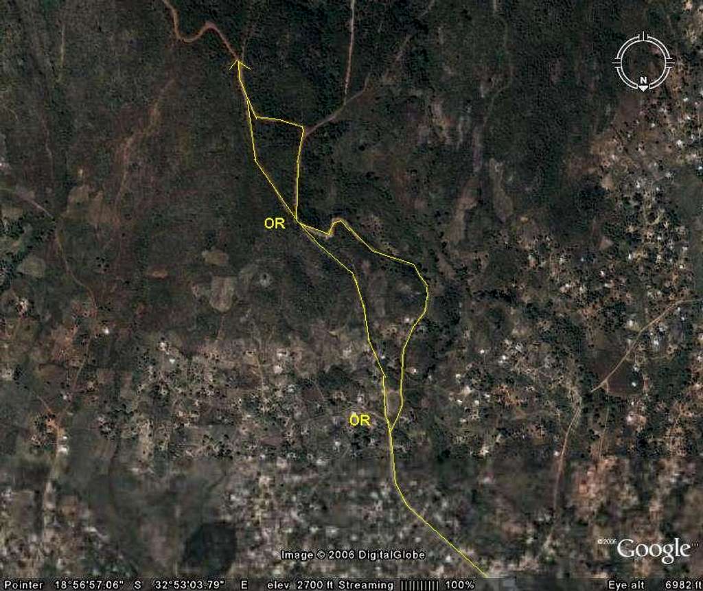 Map of Vumba Trail 2