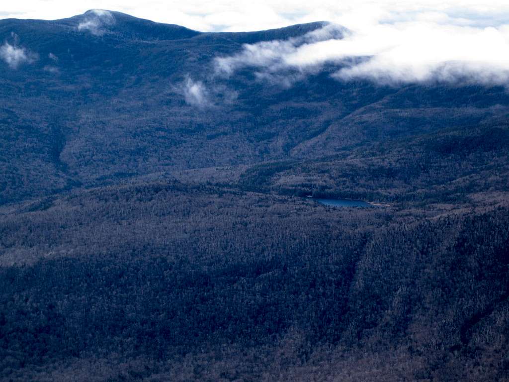 zoomed in on Lonesome Lake from Mt. Lincoln