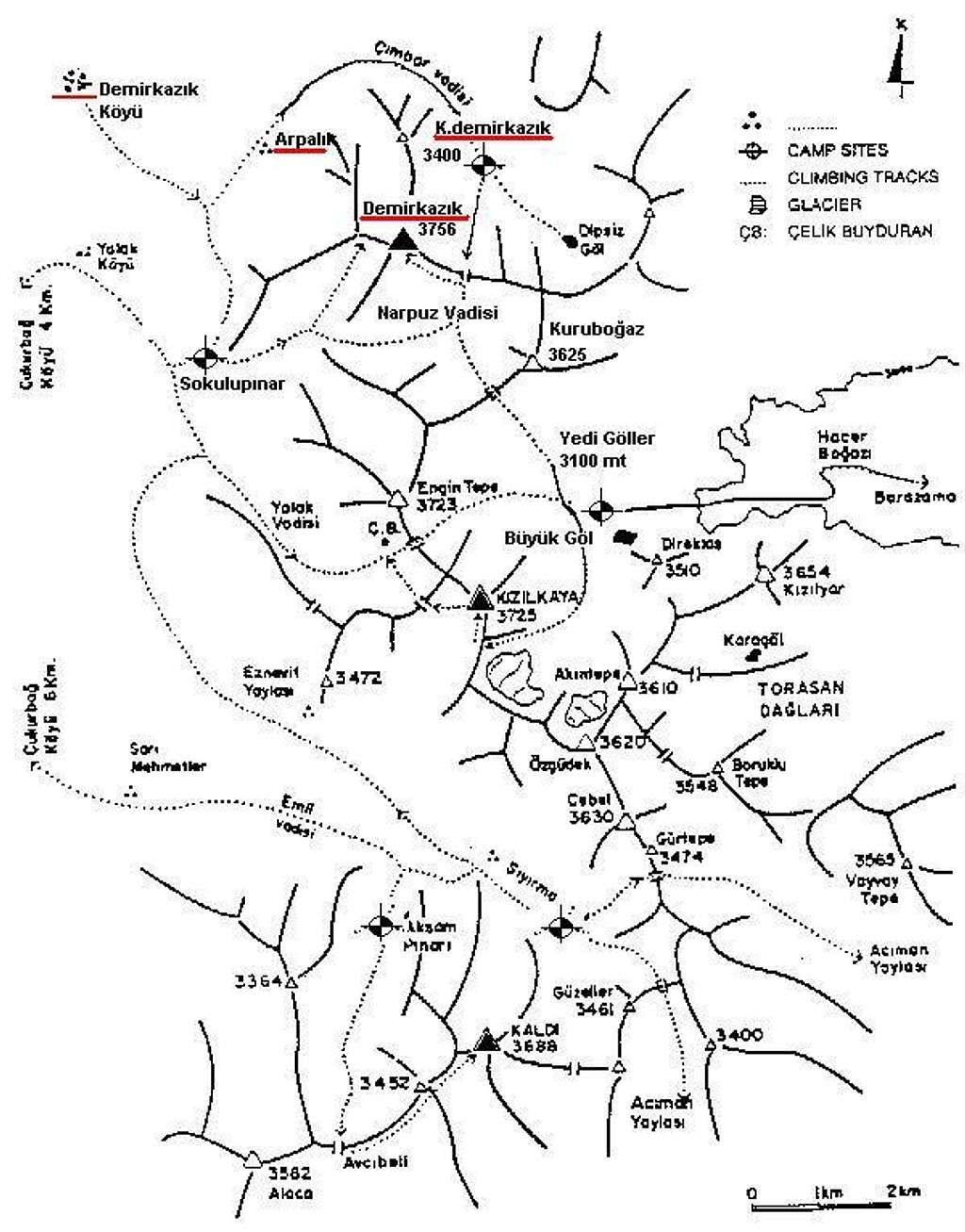 Aladaglar Map