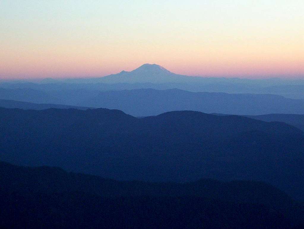 Mount Rainier Silhouette