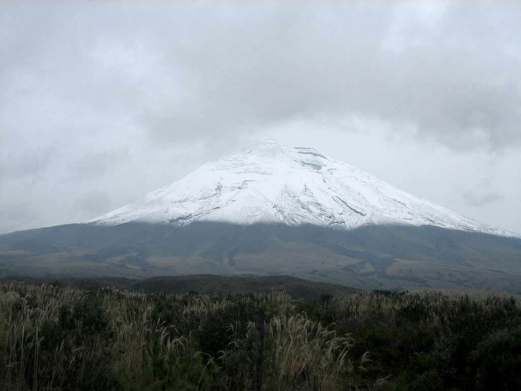 Cotopaxi with fresh snowfall
