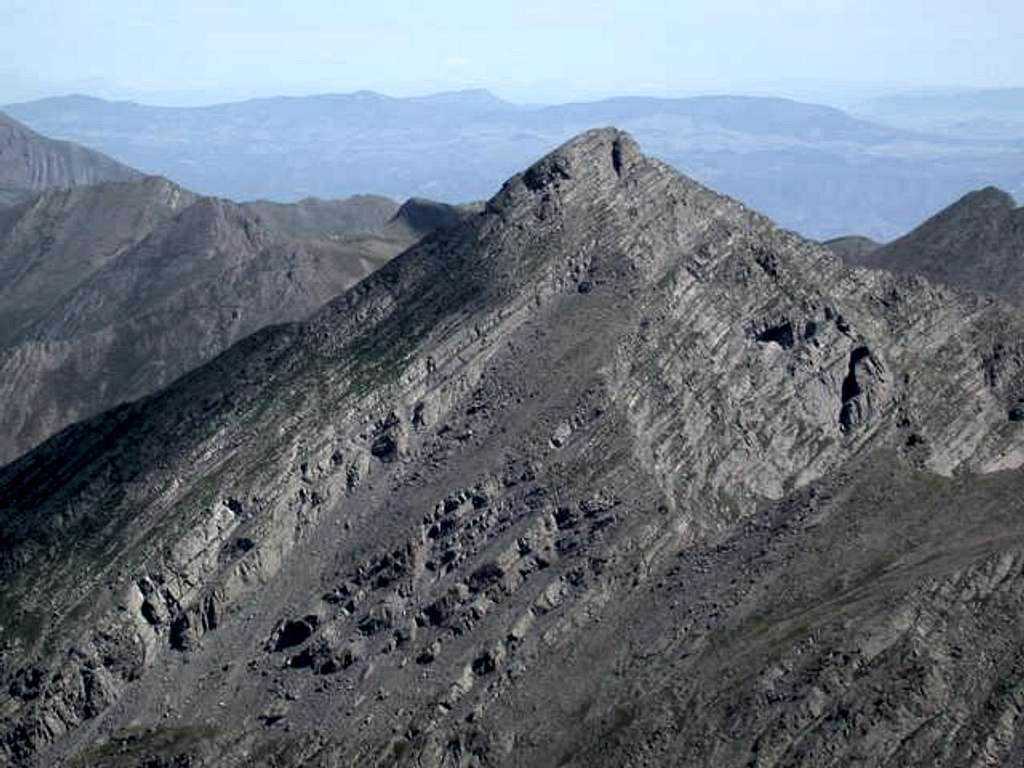 Closeup of Adams summit from...