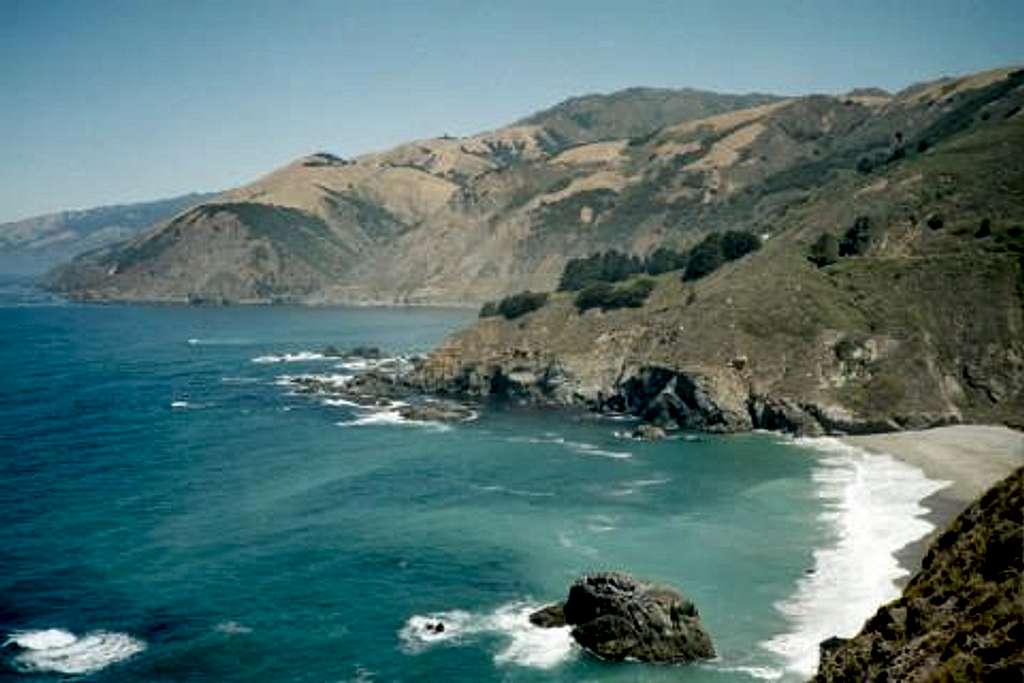 Turquoise Blue Water near Big Sur