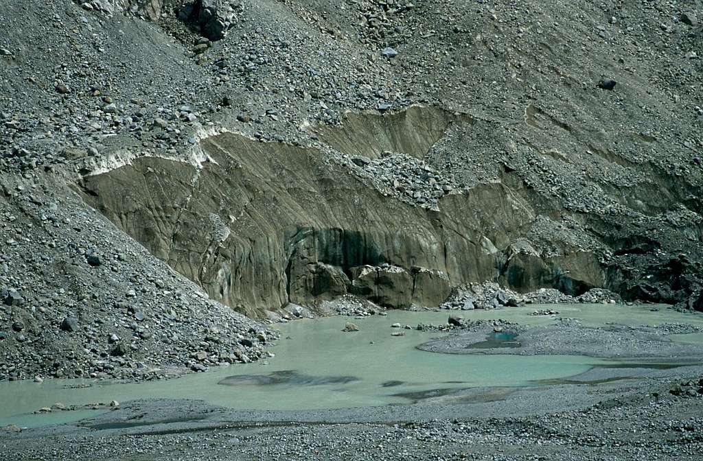 End of Morteratsch glacier