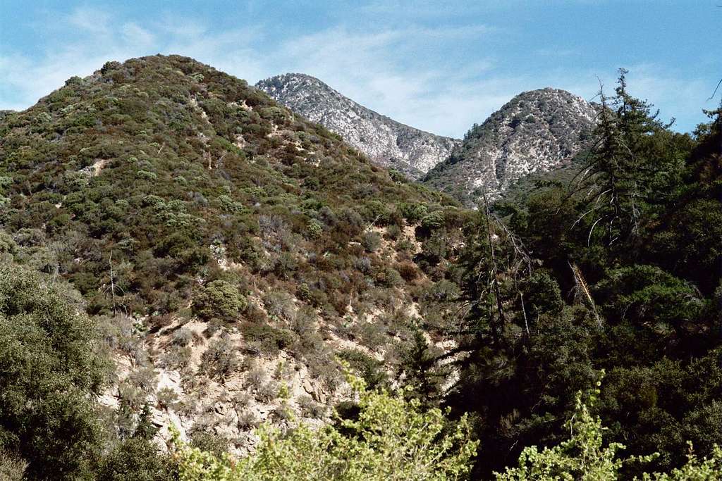 Strawberry Peak (middle) from Colby Canyon Trailhead