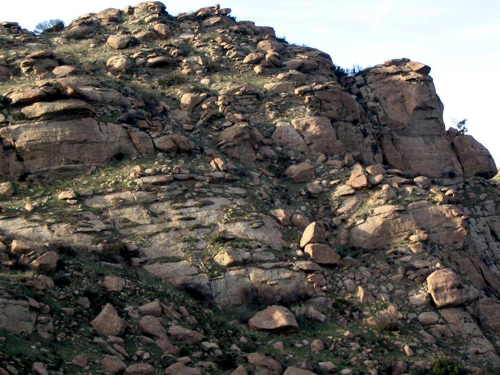 The climbing wall