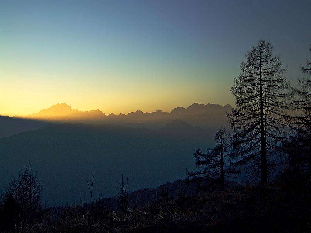 Julian Alps from Spanov vrh