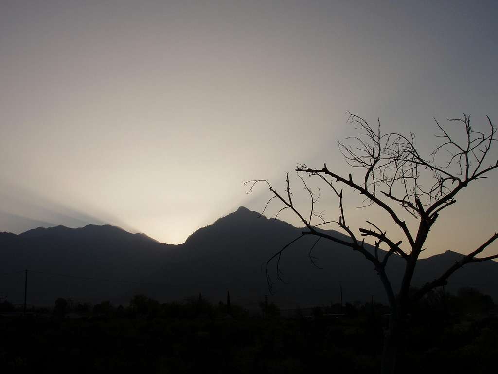 Heald Peak at Sunset