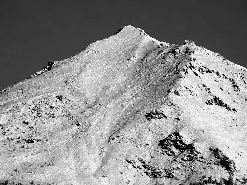 Il versante sud del Monte Saron (2861 m), 07 dicembre 2007