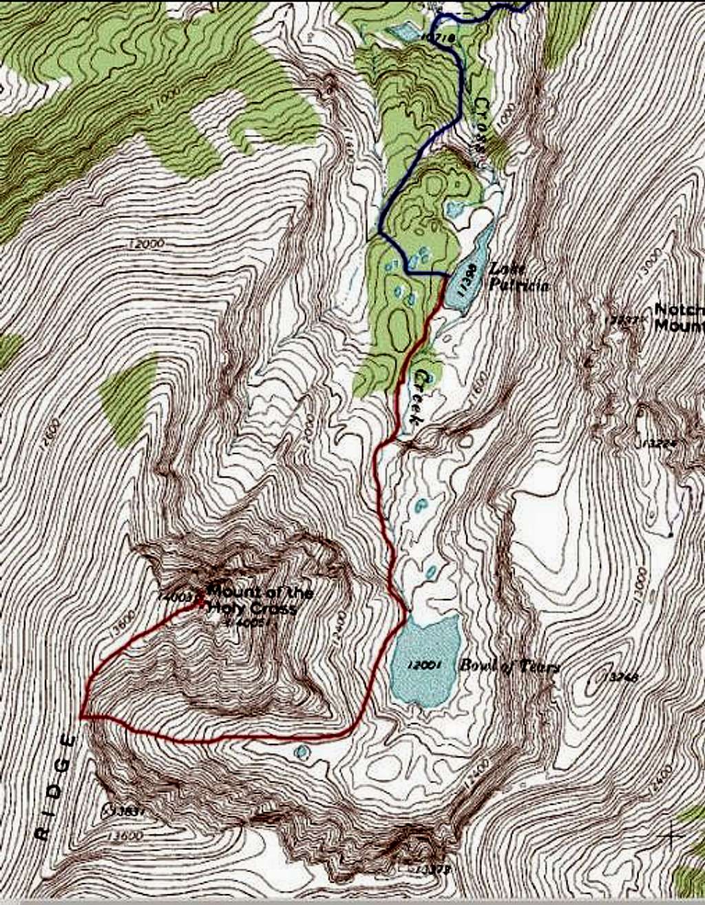  Map of Teardrop route. The...