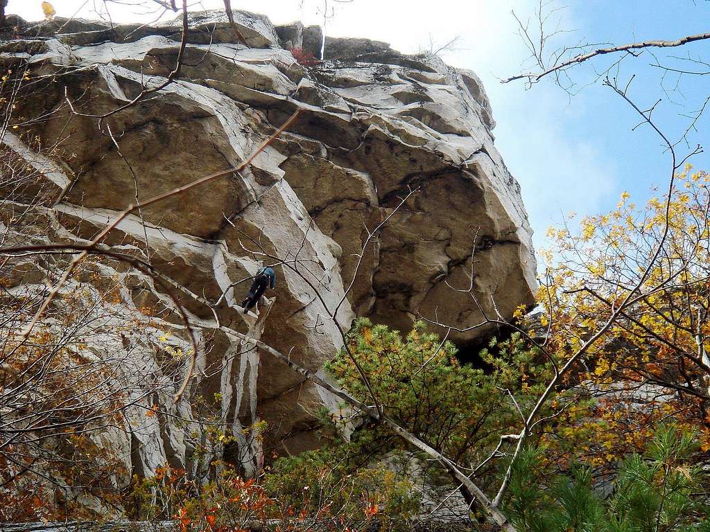 Climbing in the Shawangunk Mountains