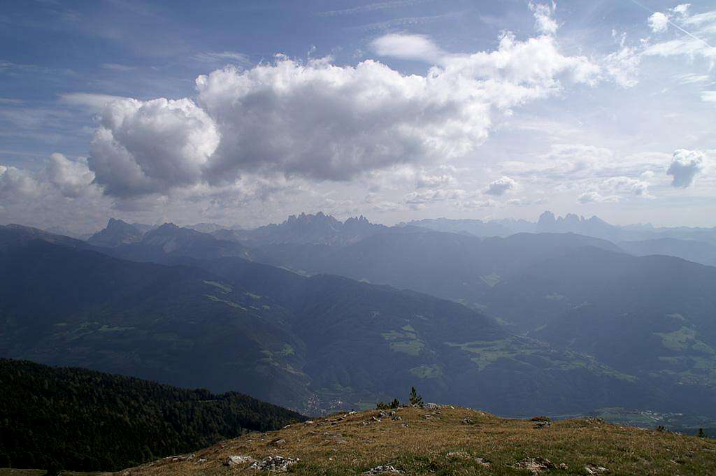 Summit view Königsanger Spitze: Western Dolomites