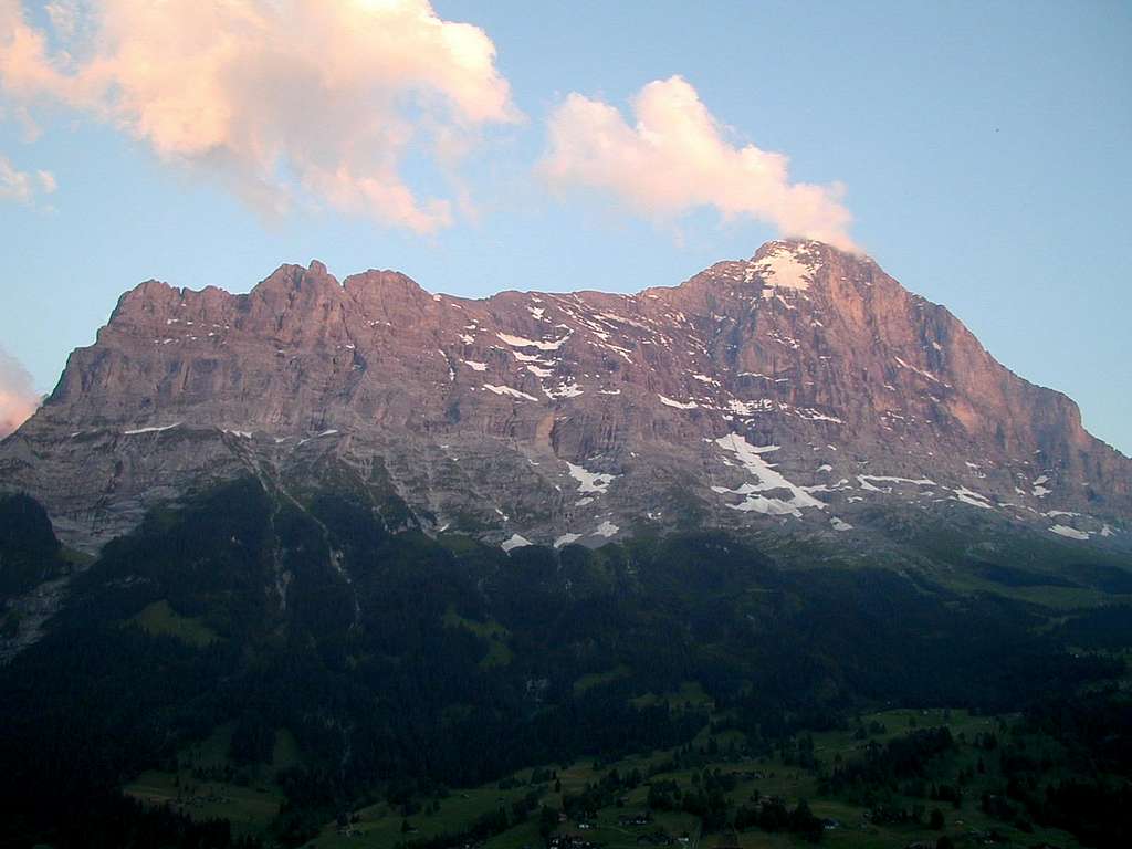 Eiger NF seen from Grindelwald