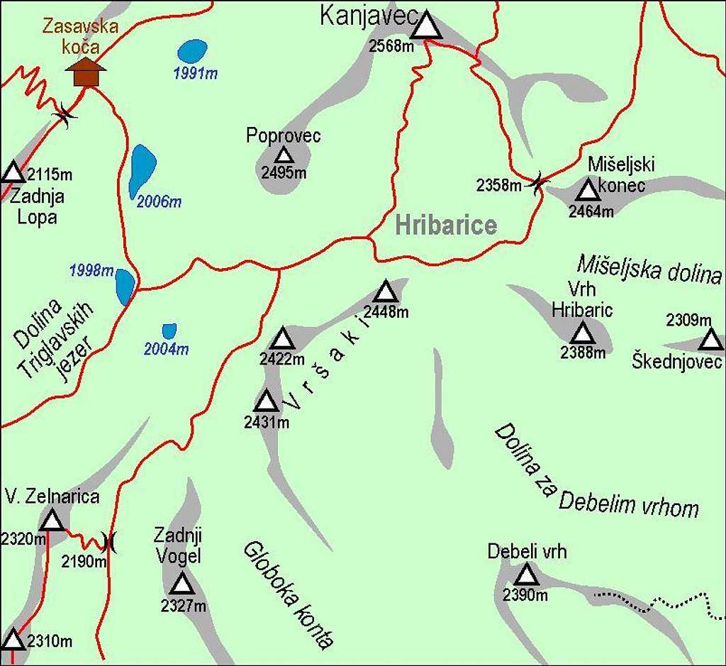 Vrsaki map