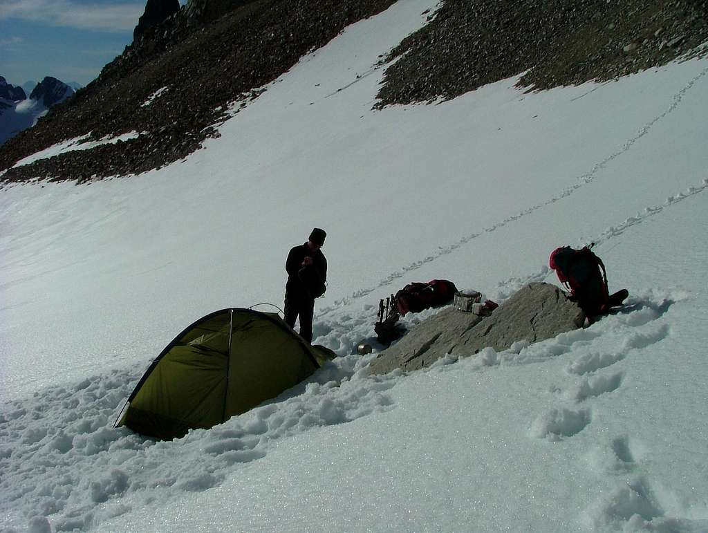 Camp1 at Cerro San Lorenzo normalroute