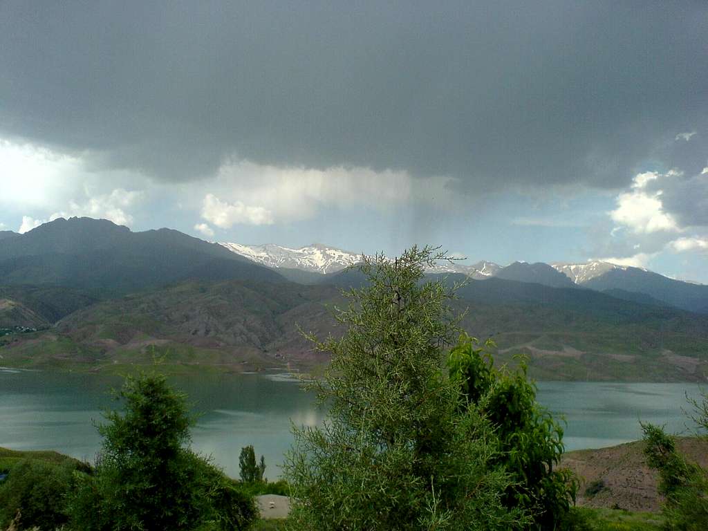 Taleghan dam -Shah Alborz peak - south