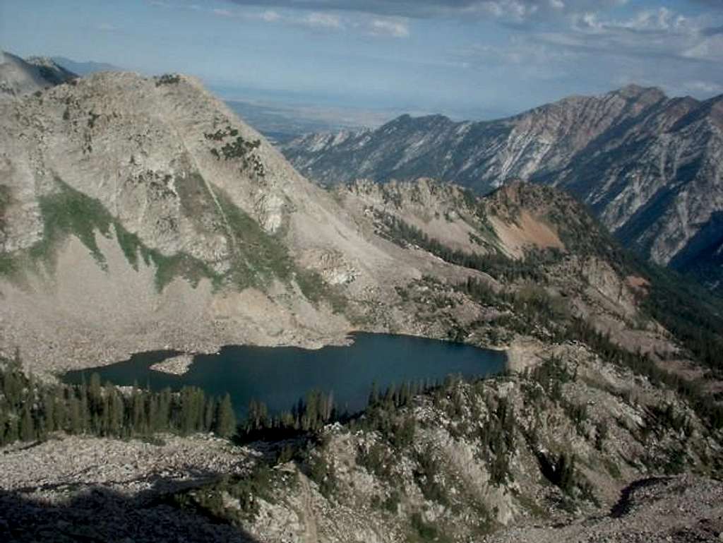 White Pine Lake from the top...