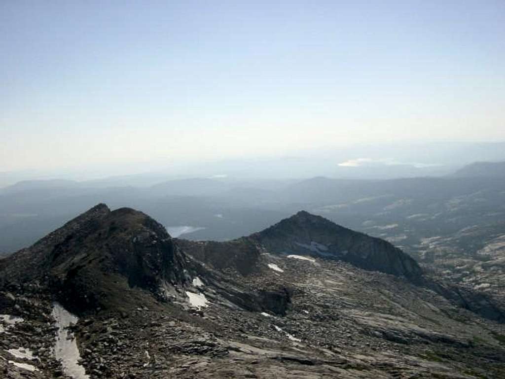 Looking west from the summit...