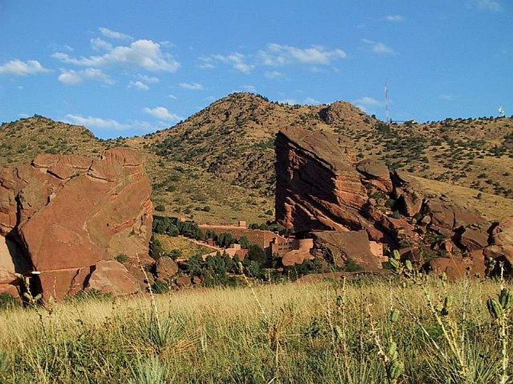 Mt. Morrison with Red Rocks...