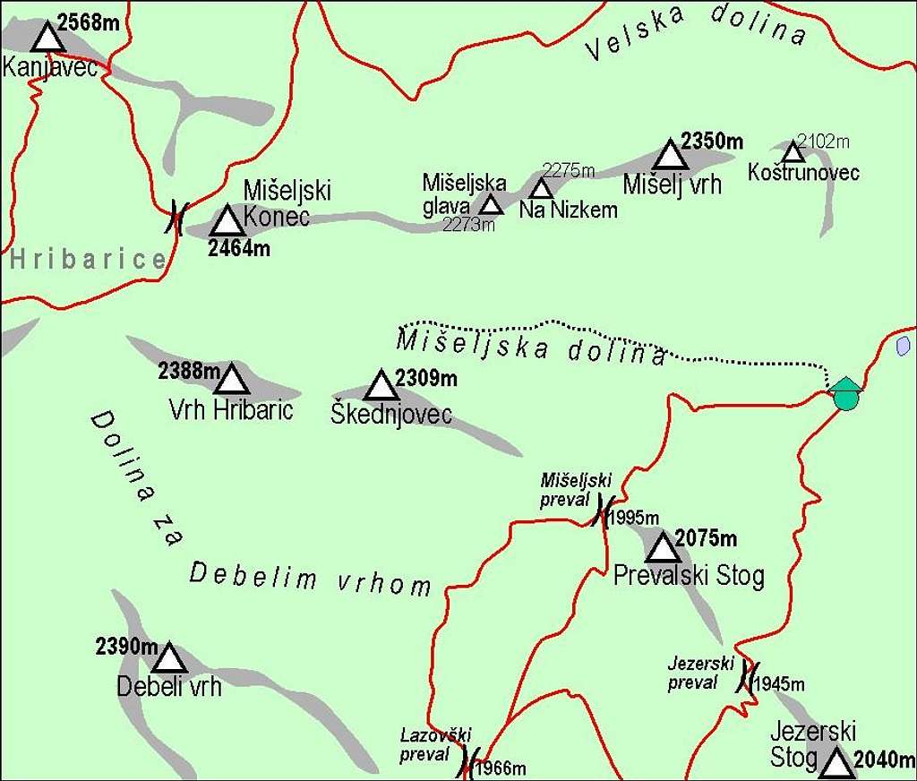 Skednjovec map