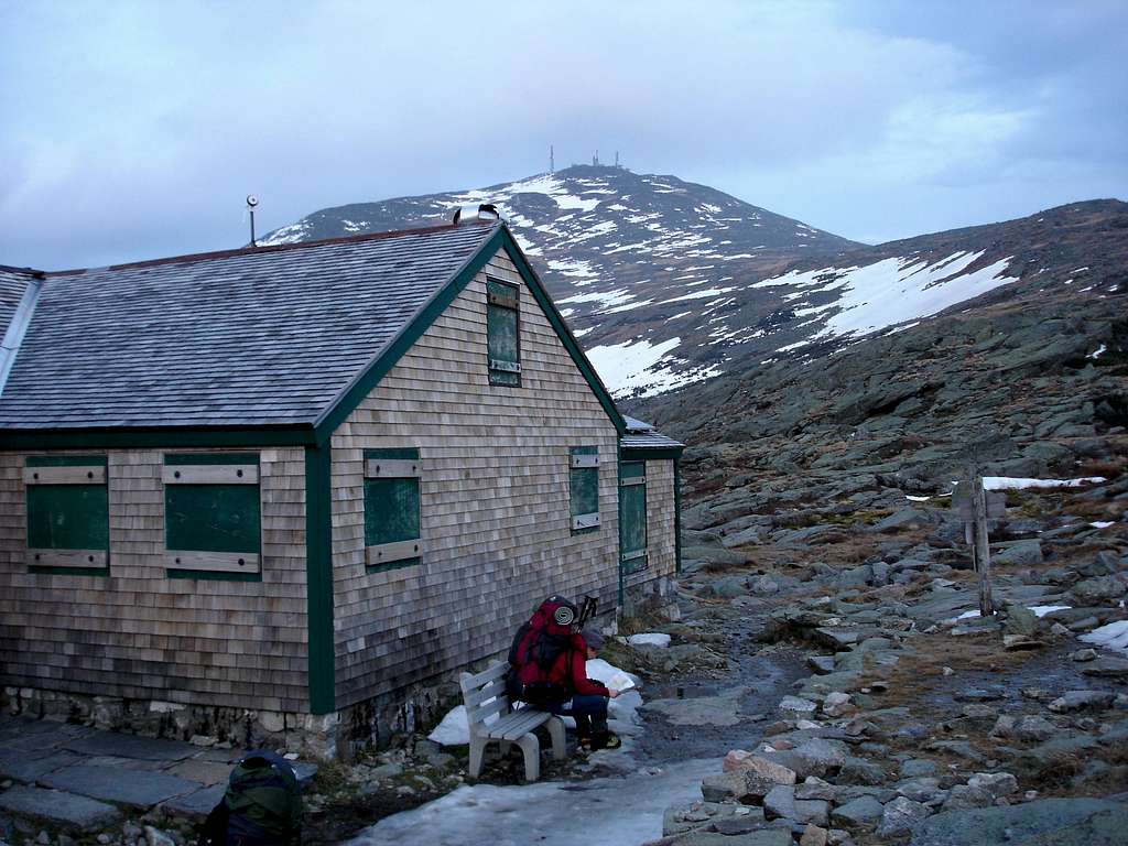 view of the summit behind