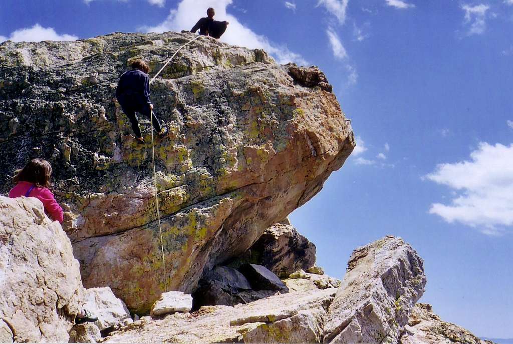 Summit boulder