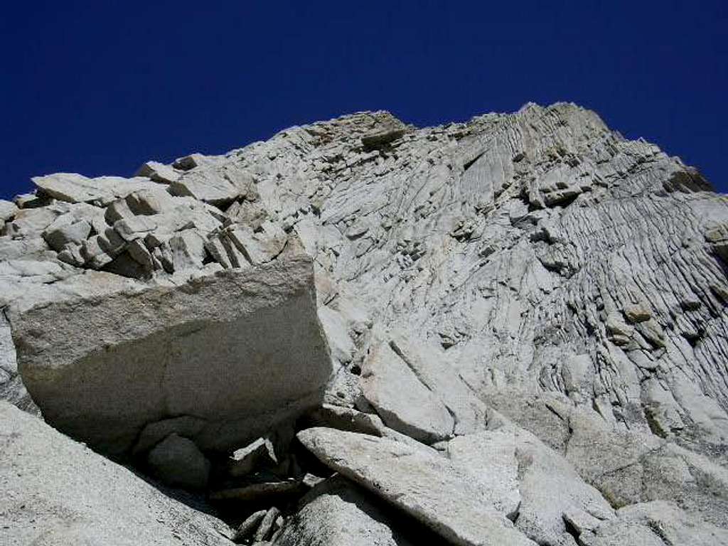 The base of the West Ridge...