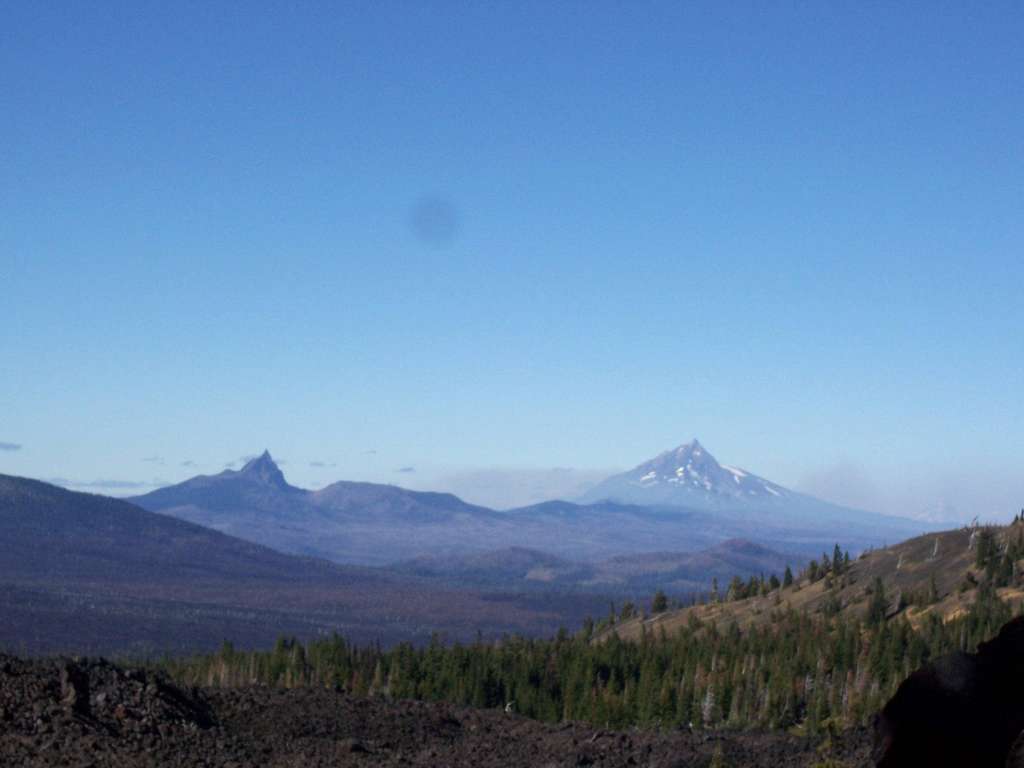 A view of the volcanoes.
