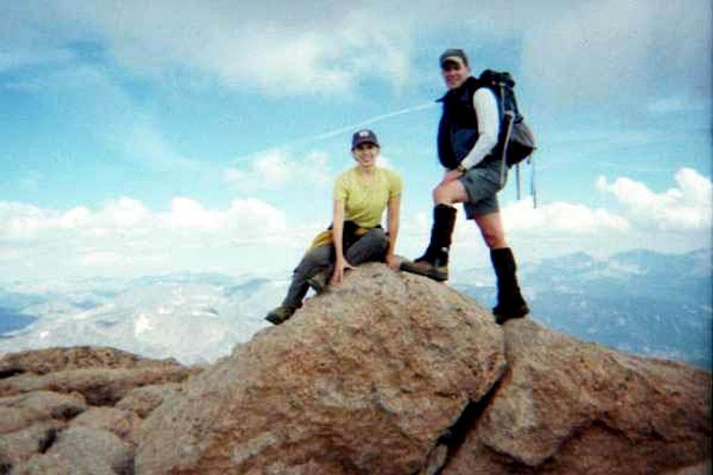 The summit of Long's Peak....