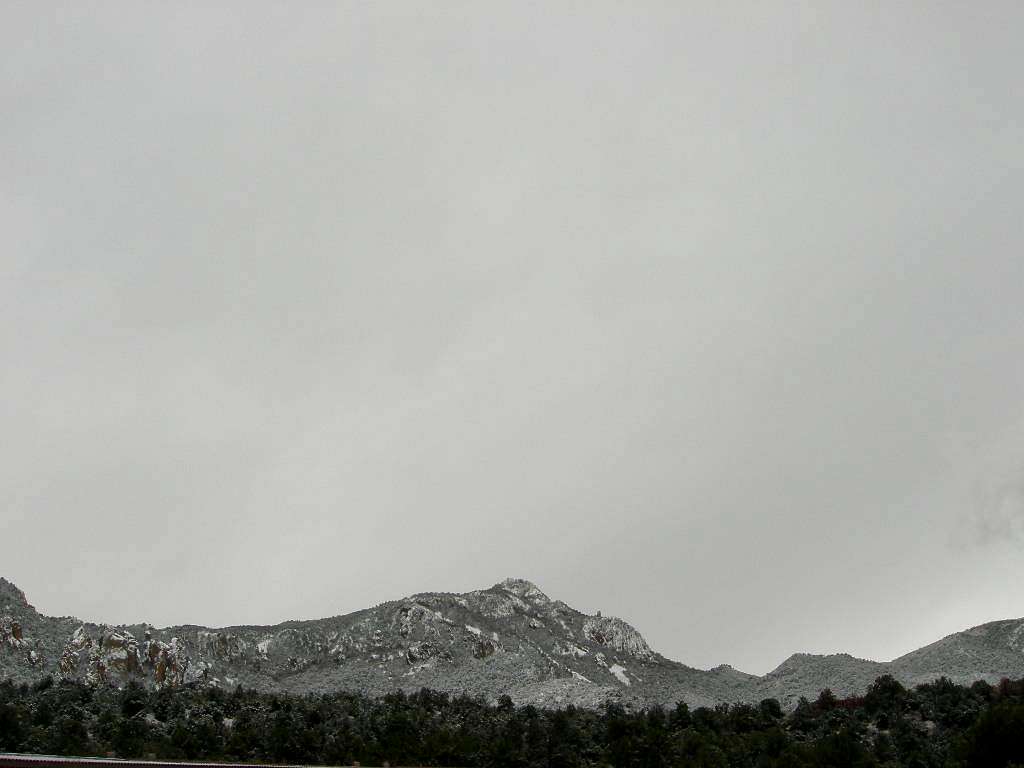 Emory Peak Covered in Snow