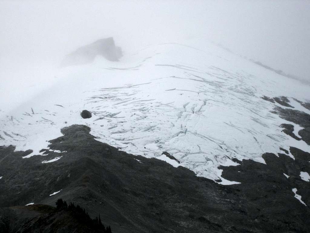 Crevasses on Ruth in October