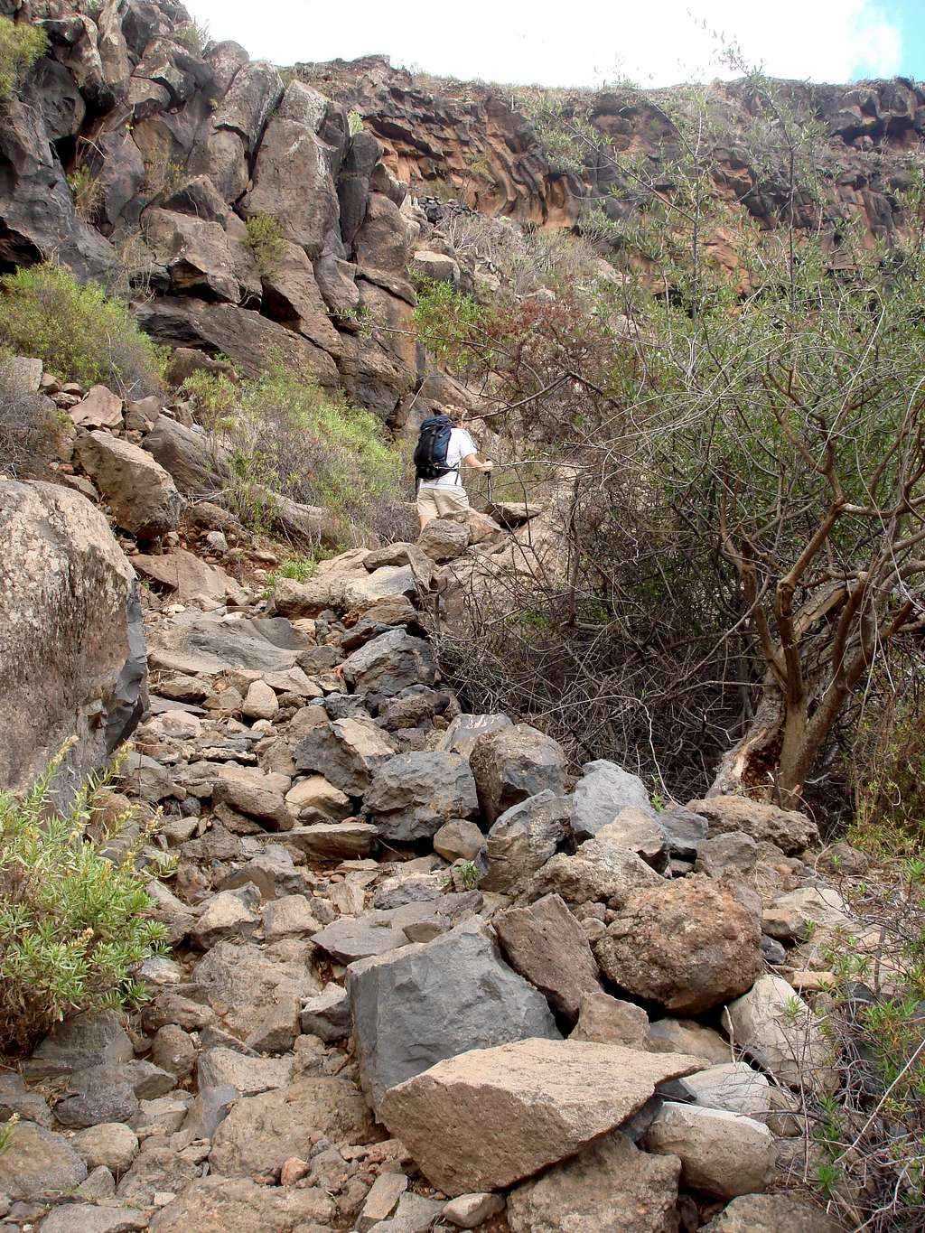 At the bottom of the gorge