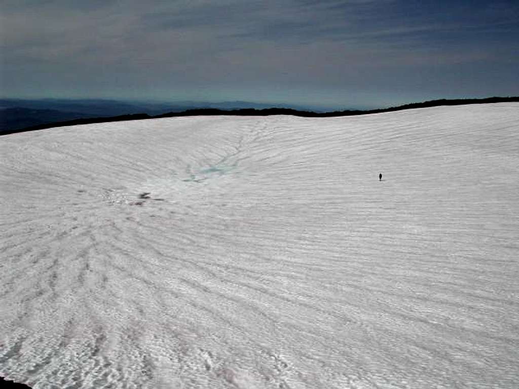 Year-round snow field at the...