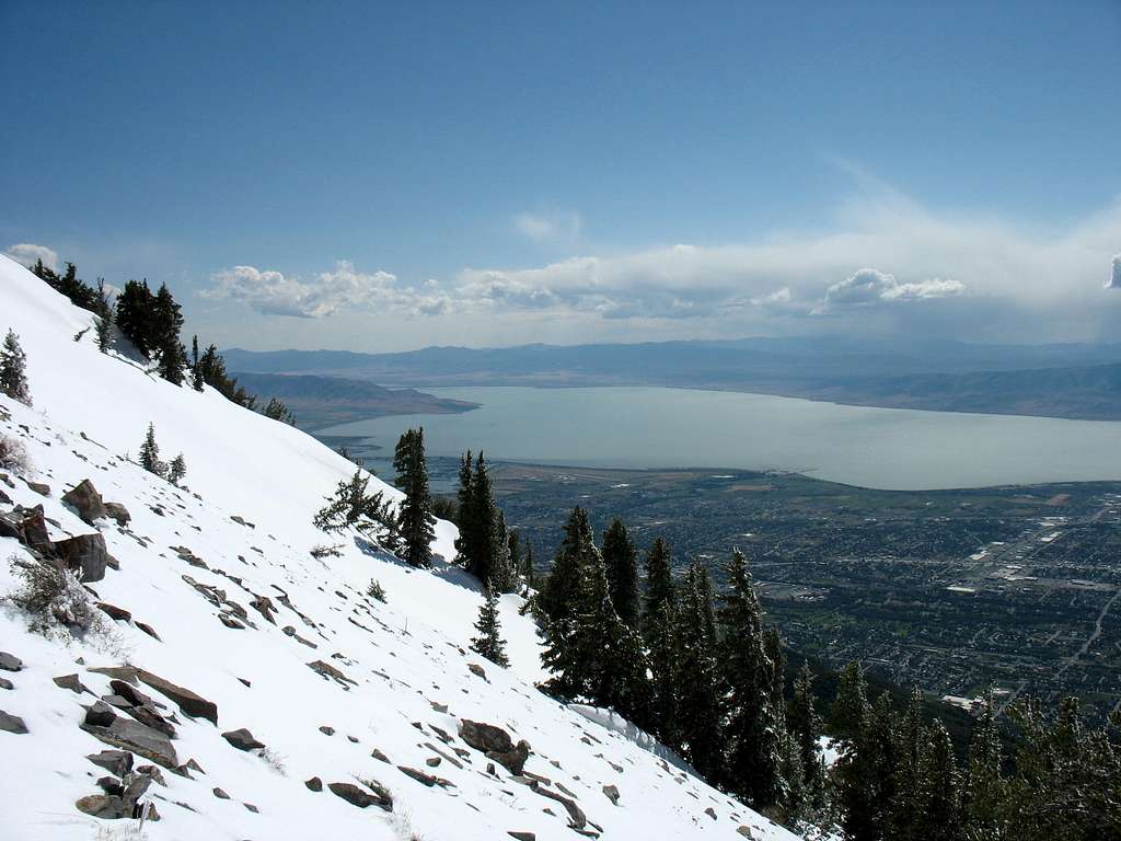 Utah Lake below south summit