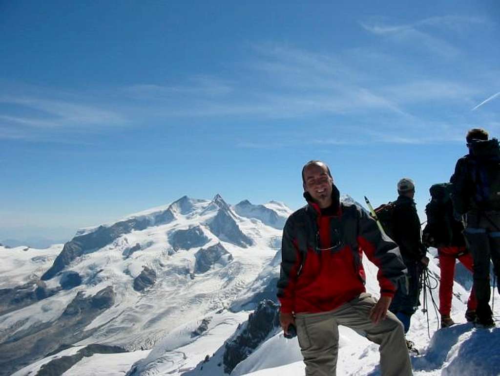 Me on top with Monte Rosa